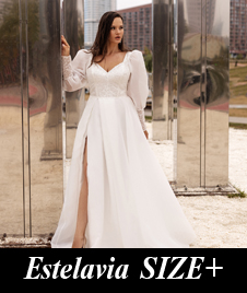 Новая коллекция свадебных платьев Estelavia SIZE+ 2023